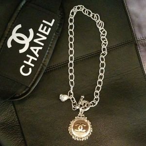Handmade Chanel Button necklace